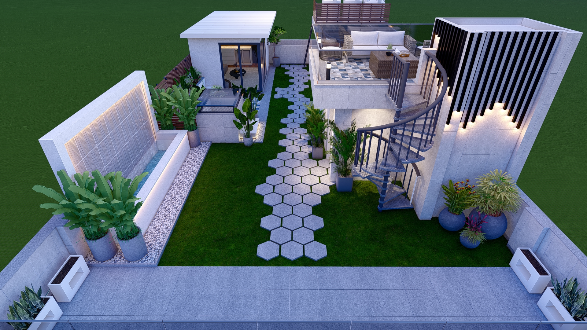 Modern Terrace View 3